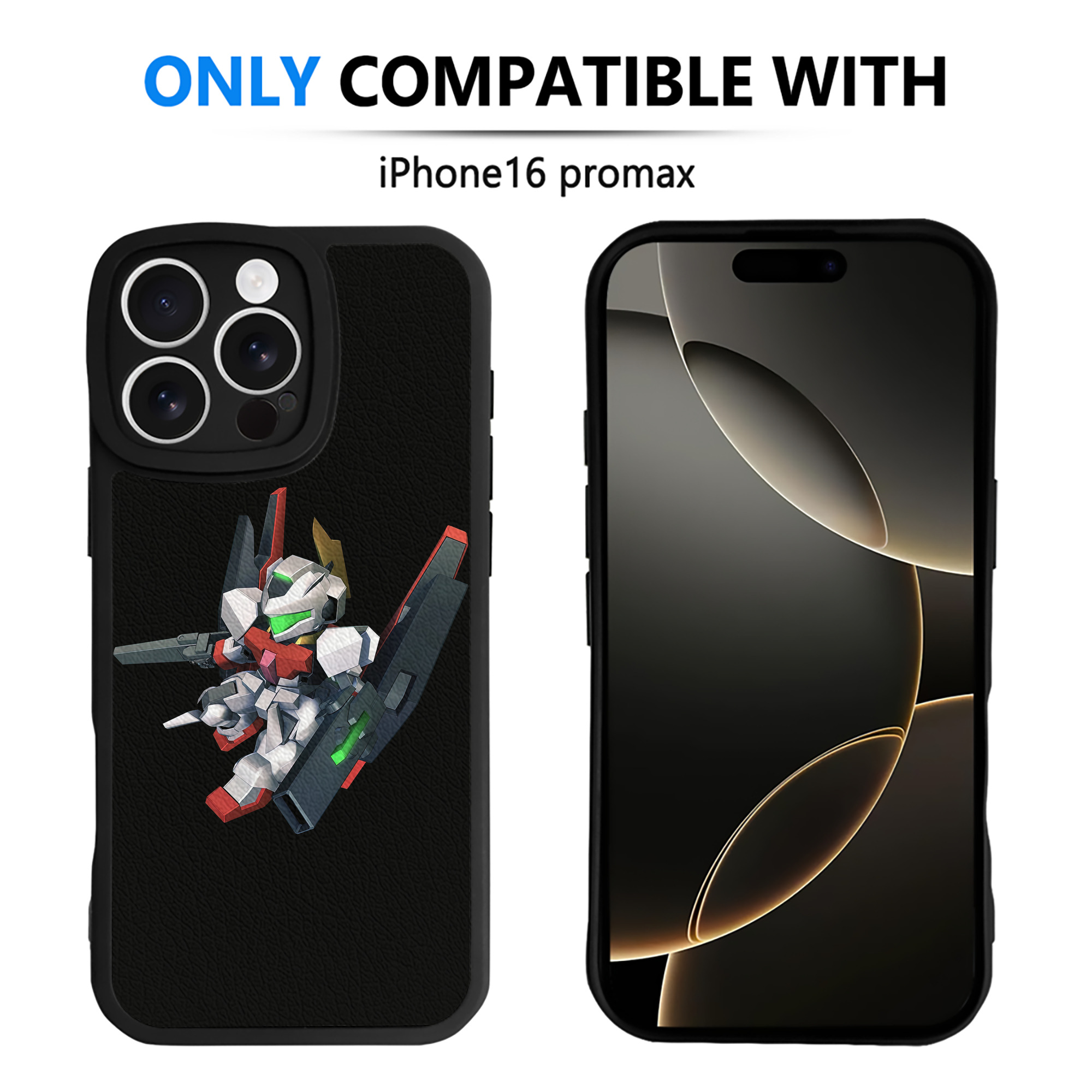 （画像用） 機動戦士ガンダム Mobile Suit Gundam 【iPhone 16シリーズ対応】シリコンスマホケース（レザー調） 材質：シリコン